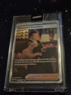Giovanni's Charisma 204/165 Special Illustration Rare 151 Pokemon - Image 3