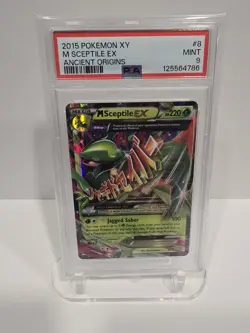 PSA 9 2015 POKEMON XY ANCIENT ORIGINS M SCEPTILE EX 8 - Image 1