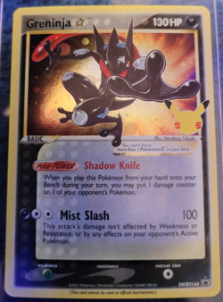 GRENINJA STAR SWSH144 HOLO P SWORD & SHIELD PROMO POKEMON NM - Image 1