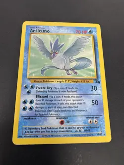 Articuno 17/62 Non Holo - Fossil Set - MP Vintage Pokemon TCG - Image 1