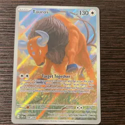 Pokemon TCG Tauros Paldea Evolved Illustration Rare Full Art Holo 096/086 EN - Image 1