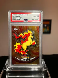 PSA 10 Topps 2000 Pokemon Rapidash TV Edition (low pop) - Image 4