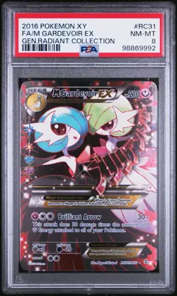 2016 POKEMON M GARDEVOIR EX - Generations Radiant Collection RC31 - PSA 8 - Image 1