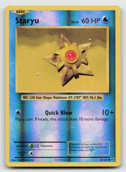 Staryu 30/108 XY Evolutions Reverse Holo Pokemon LP - Image 1