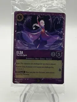 Disney Lorcana Elsa The Fifth Spirit 6/P3 Glitter Foil Sealed Promo - Image 1
