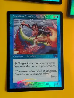 Tidal Courier x2 (1 foreign) & vodalian mystic. Apocalypse. FOIL. MTG 3 Card - Image 3