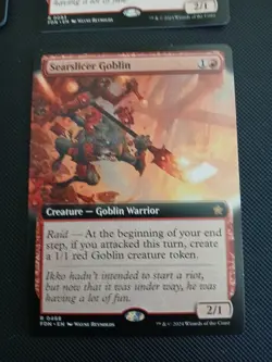 Searslicer Goblin 93 Rare (4) Card Lot Foundations FDN Playset - Image 2