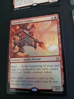Searslicer Goblin 93 Rare (4) Card Lot Foundations FDN Playset - Image 3