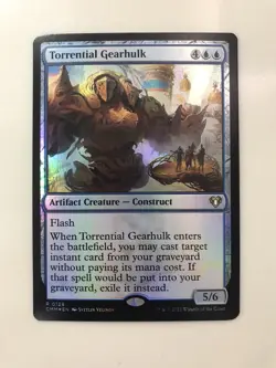 Torrential Gearhulk Foil MTG Magic the Gathering Card NM Near Mint Commander CMM - Image 1