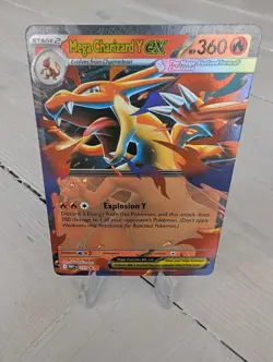 Mega Evolutions Mega Charizard Y Ex 030 Holo Rare Mint Condition Pokemon Card - Image 1