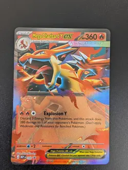 Mega Evolutions Mega Charizard Y Ex 030 Holo Rare Mint Condition Pokemon Card - Image 4