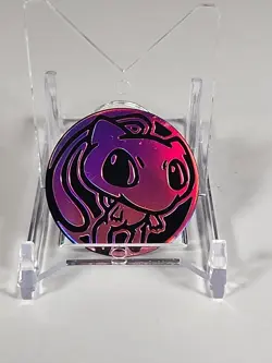 Pokemon Trading Card Games Mew Pink Plastic Coin - Image 1