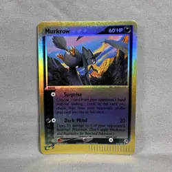 Pokemon Card - Murkrow Sandstorm 47/100 Uncommon Reverse Holo Excellent - Image 3
