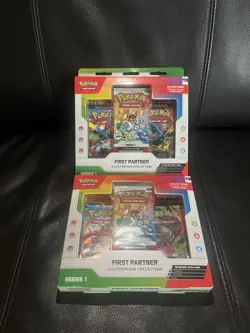 Lot Of 2 Pokemon First Partner Illustration Collection Series 1 w/ Promo Cards - Image 2