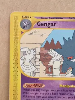 Gengar Non-holo RARE Skyridge Pokemon Card - Very Good MP Condition #10/144 2003 - Image 3