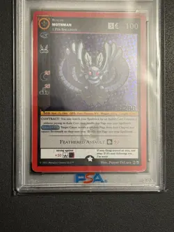 MetaZoo x Dim Mak Rug Mothman Promo Holo Card Serialized 73/200 PSA 10 GEM MINT - Image 2