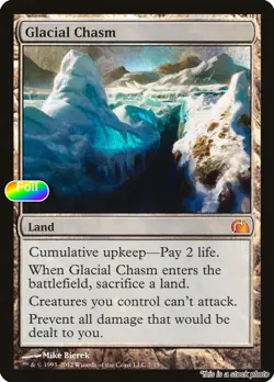 Glacial Chasm [V12 - 7] - LP [Foil] TCG MTG - Image 1