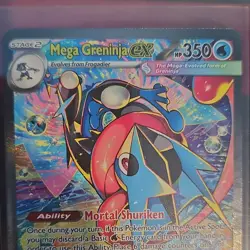 Pokemon Mega Greninja EX Full Art Holo Card 116/086 - Image 3