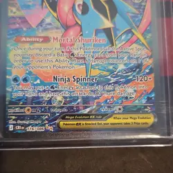 Pokemon Mega Greninja EX Full Art Holo Card 116/086 - Image 4