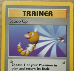Scoop Up 107/130 Rare Non-Holo Base 2 Set Pokemon Trainer Card NM/LP - Image 2
