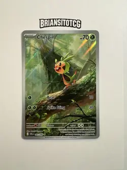 Pokemon Chespin 087/086 Illustration Rare Holo Chaos Rising English NM - Image 1