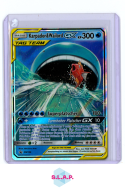KARPADOR & WAILORD GX POKEMON SM BLACK STAR PROMO ULTRA RARE SM166 DE 2019 - Image 1