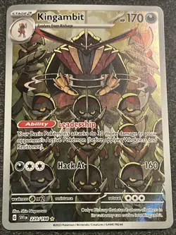 Kingambit 220/198 Double Rare Scarlet & Violet Holo Pokemon TCG - Image 1