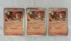 3X Delphox Chaos Rising COSMO holo Stamped Promo Pokemon TCG NM - Image 1