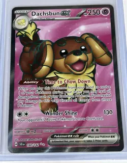 Holo Dachsbun ex - 160/142 Ultra Rare Stellar Crown Pokemon TCG Full Art - Image 1