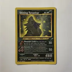 Shining Tyranitar Neo Destiny Holo Secret Rare 113/105 80 HP Unlimited 2000 - Image 1