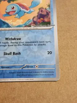Squirtle 007/165 Pokemon Center PC Stamped Reverse Holo Promo NM - Image 5