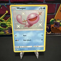 Pokemon TCG Wooper Hidden Fates SV9/SV94 Holo Shiny Holo Rare NM+ - Image 1