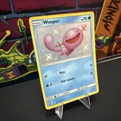 Pokemon TCG Wooper Hidden Fates SV9/SV94 Holo Shiny Holo Rare NM+ - Image 2