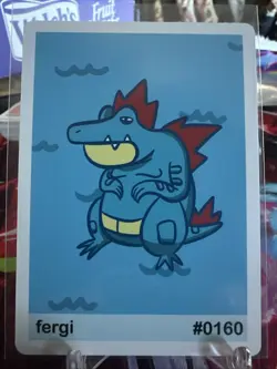 Fergi (Feraligatr) #0160 - Gen 2 Pookiemoot Fan Art - Pokemon - Image 1