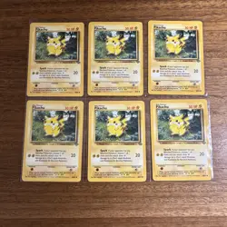 Pokemon TCG Pikachu Jungle 60/64 Regular Unlimited Common - Lot Of 6 - LP - Image 1
