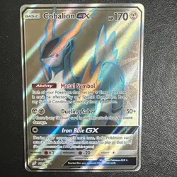 Pokemon TCG Cobalion GX 168/181 Team Up Full Art Ultra Rare NM - Image 1