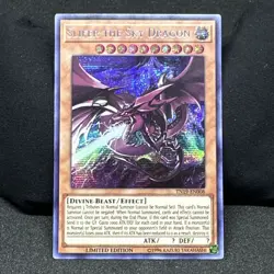 NM Yugioh Slifer the Sky Dragon alternate art TN19-EN008 Prismatic Secret Rare - Image 1