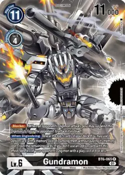Gundramon (Digimon Card Game Deck Box Set) BT6-065 R Double Diamond Digimon TCG - Image 1