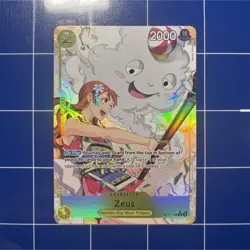 One Piece Zeus OP11-106 A Fist of Divine Speed Rare Alt Art Foil - Image 1