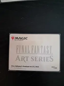 Dion, Bahamut's Dominant - Art Series 42/53 - Final Fantasy - MTG - Art Card - Image 3