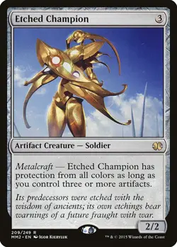 Etched Champion MM2 MTG NM - Image 1