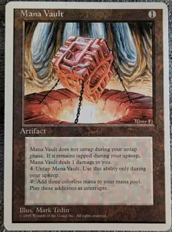 Magic the Gathering MTG - Mana Vault - 4th Edition ~ Near Mint/Unplayed - Image 1