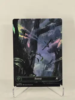 MTG Forest (0266) (Borderless) FOIL Edge of Eternities Set of 4 - Image 2
