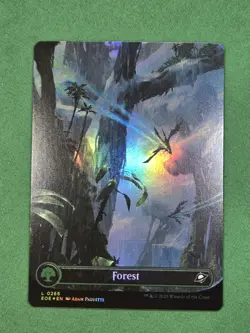 MTG Forest (0266) (Borderless) FOIL Edge of Eternities Set of 4 - Image 3