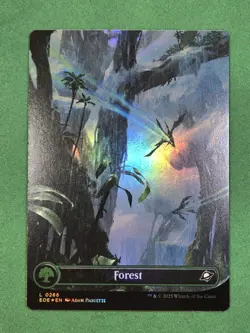 MTG Forest (0266) (Borderless) FOIL Edge of Eternities Set of 4 - Image 5
