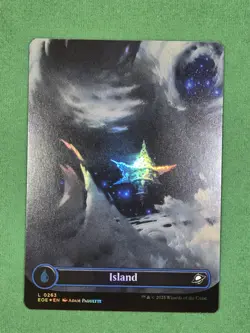 MTG Island (0263) (Borderless) FOIL Edge of Eternities Set of 4 - Image 4