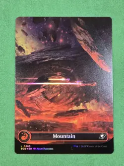 Mountain (0265) (Borderless) FOIL Edge of Eternities Set of 4 - Image 3