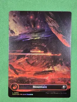 Mountain (0265) (Borderless) FOIL Edge of Eternities Set of 4 - Image 5