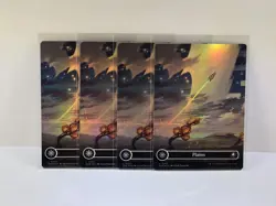 MTG Plains (0262) (Borderless) FOIL Edge of Eternities Set of 4 - Image 1