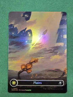 MTG Plains (0262) (Borderless) FOIL Edge of Eternities Set of 4 - Image 3